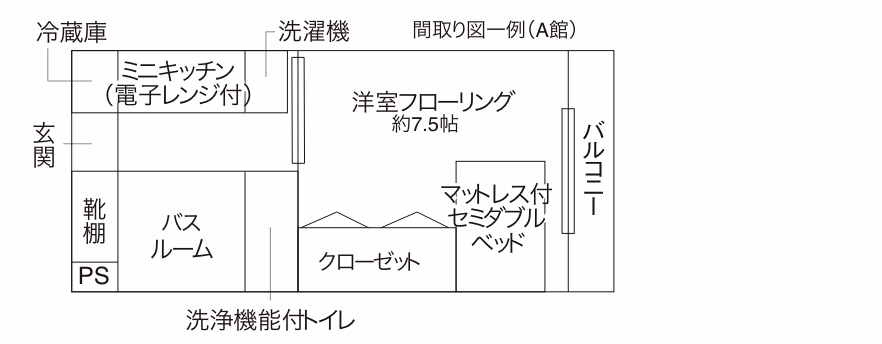 パンションクレールカワムラの間取り図