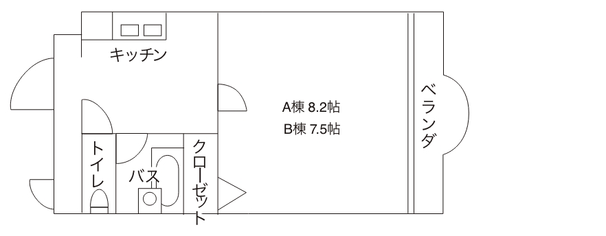 マンションMIO A・B棟の間取り図
